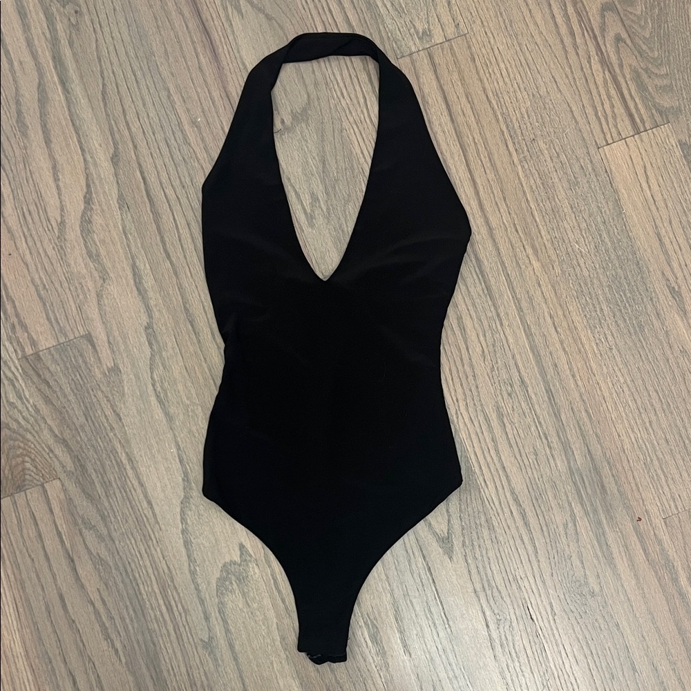 Fashion Nova Black Halter Bodysuit